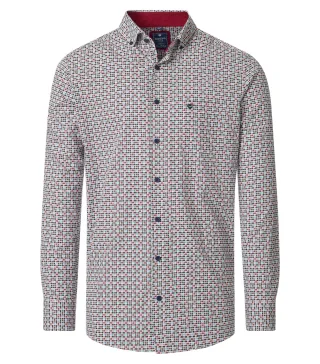 REDMOND - Freizeithemd rot - Gr. - 3XL