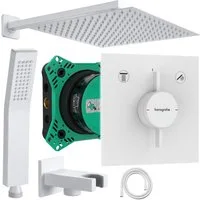 Hansgrohe und Jowi Duscharmatur DuoTurn E Unterputz Duscharmatur, Weiß, Duschsystem (Unterputz-Duschsystem) Farbe der Düsen: Weiß