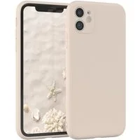 EAZY CASE Handyhülle für Apple iPhone 11 Hülle Silikon 6,1 Zoll, Bumper Case Matt Slimcover Silikonschutzhülle elastisch Taupe / Beige