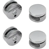 BAYLI Regal Spiegelaufhängung Clips, 4 x Spiegelklammern, Spiegelhalterung -
