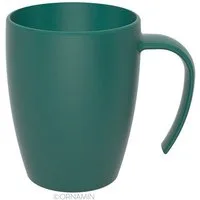 Ornamin Becher Kaffeebecher mit ergonomischem Henkel, Kunststoff, BPA-frei l Stapelbar l Made in Germany