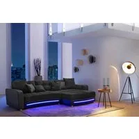 Jockenhöfer Gruppe Ecksofa Laredo L-Form, B: 322 cm, mit RGB-LED-Beleuchtung, Soundsystem & Zierkissen