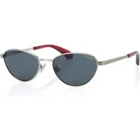 Superdry Sonnenbrille Modell 995059 Form Feminin, Logoschriftzug auf Bügel, Metallfassung