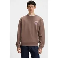 HUGO Sweatshirt Oversized Crew Rundhals, mit Print