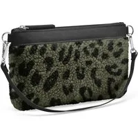 REISENTHEL® Kosmetiktasche MINI POUCH, Olivgrün, Polyester, Teddystoff, mit Schultergurt