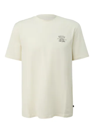 Q/S designed by - T-Shirt mit Print weiß - Gr. - XXL