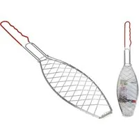 Koopman Grillguthalter Fischgitter Fischkorb Grillgitter, Edelstahl, (2er Set, 2-St), für leichtes wenden des Grillguts