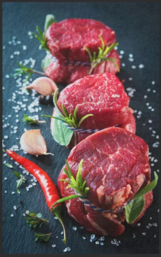 Fussmatte Fleisch 7205 | Größe: 60 cm x 90 cm