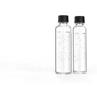Sodapop Wassersprudler Flasche Glas-Flaschen 2er-Set 0,6L + 0,85L für Logan