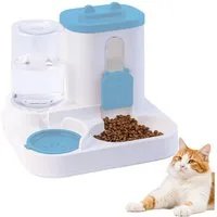Ledander Futterspender Futterautomat Wasser,2 in 1, großer Wasserspender Futterspender, für kleine und mittelgroße Hunde, Katzen, Welpen und Kätzchen