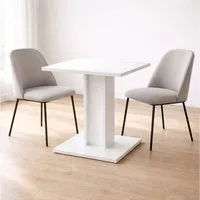 OTTO home Esstisch Square Säulentisch, Küchentisch, Bistrotisch, Kompakt-Esstisch, Quadratischer Esstisch, verschiedene Farben erhältlich, Breite: 70 cm