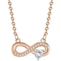 Rafaela Donata Silberkette Infinity/Herz roségold, aus Sterling Silber