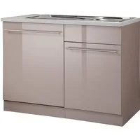 wiho Küchen Spülenschrank Chicago 110 cm breit, inkl. Tür/Sockel für Geschirrspüler