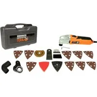 Best Direct® Elektro-Multifunktionswerkzeug Vibrarazer Renovating Tool® Pro Series, 230-240 V, 180 W, 2 Varianten, 16-St., 16 oder 40 Teile, Hochfrequenz Multifunktionswerkzeug, 180 Watt und Staubsaugeradapter