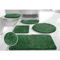 OTTO home Badematte Inga, Badezimmer Teppich, Badvorleger, Höhe 20 mm, rutschhemmend beschichtet, schnell trocknend, strapazierfähig, fußbodenheizungsgeeignet, Polyester, halbrund, Badteppich, unifarben, weich, als halbrund und rechteckig erhältlich