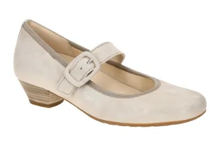 Gabor 66.139.14 Malta Grau Muschel Pumps mit Luftpolstersohle