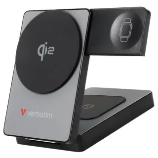 Verbatim Foldable 3-in-1 magnet. wireless PB 5000mAh grau 32294