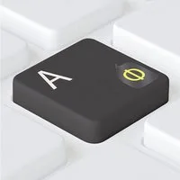 Hoopomania Aufkleber Russische Tastaturaufkleber transparent universal 5 x 6 mm