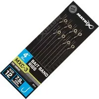 Fox Matrix Feederhaken Fox Matrix MXC-3 Barbless Bait Bands Rigs - 8 Vorfächer