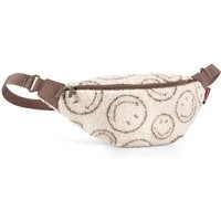 REISENTHEL® Bauchtasche CITY-BELTBAG, Cremeweiß, Braun, Polyester, 2 Liter, verstellbarer Tragegurt, Rückseiten- und Innenfach