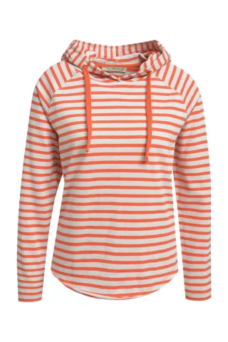 Smith&Soul - Regular Hooded Sweat Striped sand - Gr. - XS