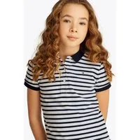 Tommy Hilfiger Poloshirt für Kinder bis 16 Jahre, Polokragen, gewellter Ärmelabschluss