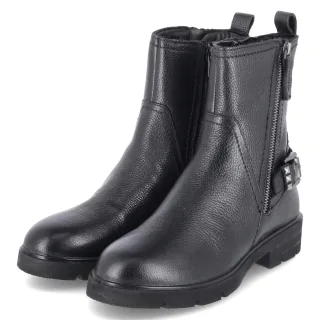 Tamaris Stiefeletten  Schwarz - Gr. 38 -  Textil und Synthetik