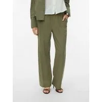 Vero Moda Schlupfhose VMCAIA MW WIDE PANT WVN NOOS Baumwollmischung, oversize, mit Leinen
