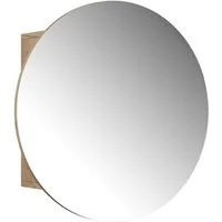 Vicco Badezimmerspiegelschrank Loki, Goldkraft Eiche, 60 x 60 cm mit 2 Fächern (1-St)