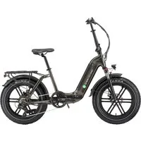 GreenStreet E-Bike Klapprad Tiefeinsteiger Klapprad GS5, 7 Gang Shimano, Kettenschaltung, Heckmotor, 360 Wh, (Set, 2 tlg., mit Akku-Ladegeräte, Fat Tires), Pedelec, Elektrofahrrad für Damen u. Herren