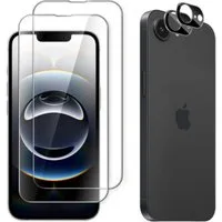 CLM-Tech Displayschutzglas und Kameraschutz für iPhone 17e, - Spar-Set (2x Display Panzerglas und 2x Kameraglas), 4 Stück, Anti-Fingerabdruck und blasenfreie Anbringung