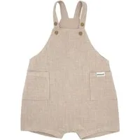 MAXIMO Stoffhose GOTS BABY-Latzshorts, Taschen Musselinstoff, Futter, Windelöffnung (1-tlg) Musselin