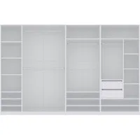 Marmex Möbel Schrank-Set TRES SET B/B offener Garderobenschrank begehbarer Kleiderschrank, (5-St), viel Stauraum, Ankleidezimmer, Schubladen