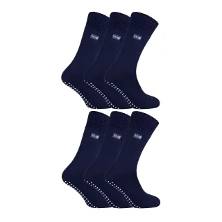 6 Paar Herren Thermo-Innenschlappen mit Rutschstoppern