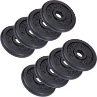 ScSPORTS® Hantelscheibe, 20 kg, (8-tlg)