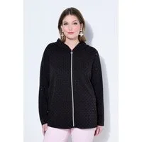 MIAMODA Sweatjacke Sweatjacke Loose Fit Kapuze Zipper