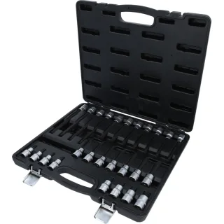 KS Tools 1/2 Zoll Bit-Stecknuss-Satz für Vielzahn (XZN)-Schrauben, 26-tlg - 911.4540