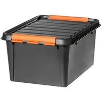 Orthex Aufbewahrungsbox SmartStore Aufbewahrungsbox Pro 31L mit Deckel 31 Liter 50 x 39 x 26 c