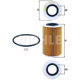 Mahle ?lfilter Hyundai Kia OX436D
