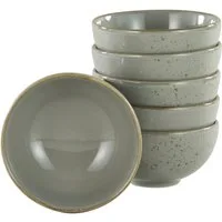 CreaTable Dipschale NATURE COLLECTION, Steinzeug, (Set, 6-tlg), Snackschale, Ø 11,5 cm