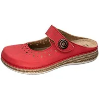 Fischer-Markenschuh Tanja Pantolette aus Vegano (Lederimitat), mit Fleecefutter, mit gepolsterem Lederfußbett