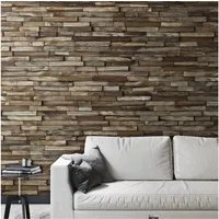 INDO 3D Wandpaneel Teak Elegance, BxL: 20,00x50,00 cm, 0,10 qm, (Packung, Versandkostenfreie Lieferung) schallreduzierende Wandverkleidung mit 3D-Effekt
