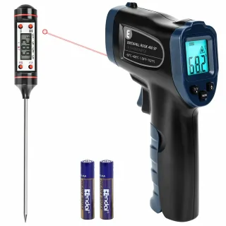 EU Direct ERICKHILL ROOK600 SP Infrared Thermometer with Adjustable Emissivity Temperature Alarm Wide Range -58°F~752°F