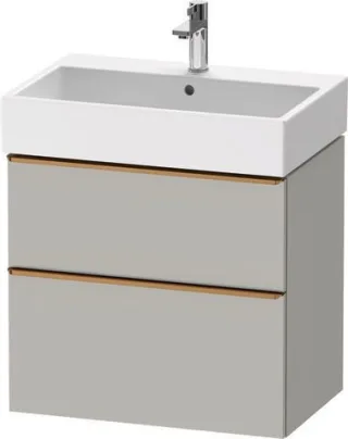 Duravit D-Neo Waschtischunterbau wandhängend Betongrau Matt 684x442x625 mm - DE4372004070000 DE4372004070000