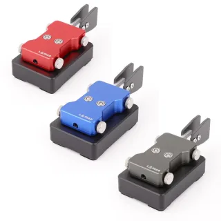 CW Morse Code Automatic Key Dual Paddle Cast Aluminum Base Carbon Fiber Parts Adjustable Gap Radio Transmitter 3.5mm Sho