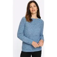 Sieh an! Strickpullover Ajour-Pullover Langarm