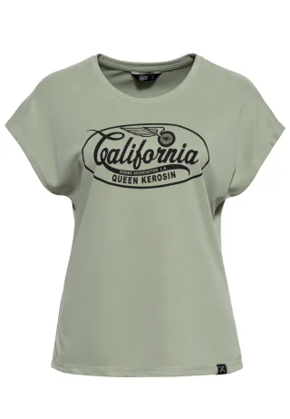 Queen Kerosin Damen T-Shirt California mint