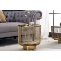 riess-ambiente Beistelltisch VARIATION Ø50cm gold / schwarz (Einzelartikel, 1-St), Wohnzimmer · Glas · Metall · rund · Handmade · Modern Design