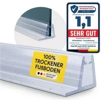 tktrading24 Duschdichtung PVC Ersatzdichtung Duschkabine TYP-4 2m Glas: 4-10mm Lippe: 10-28mm, L: 200 cm