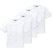 Schiesser T-Shirt Essentials (4-tlg) Rundhals-Ausschnitt